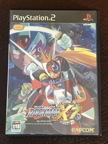 ★ 送料無料 PS2 アクション ★ ロックマン X7 ROCKMAN 動作確認済 説明書無し ★