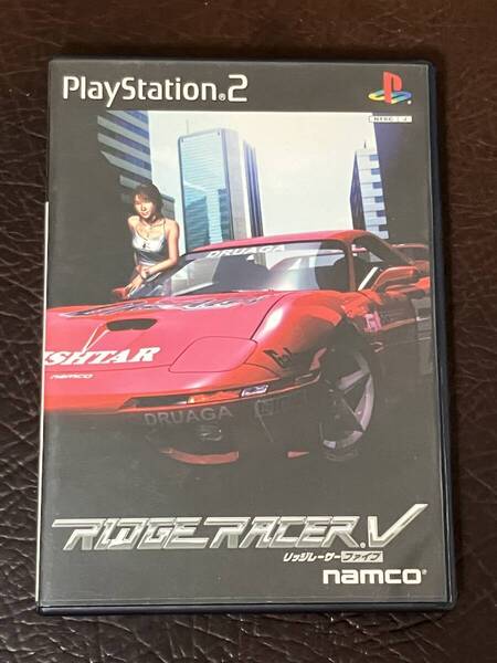 ★ 送料無料 PS2 カーレース ★ リッジレーサー 5 RIDGE RACER 動作確認済 説明書付き ハガキ付き ★