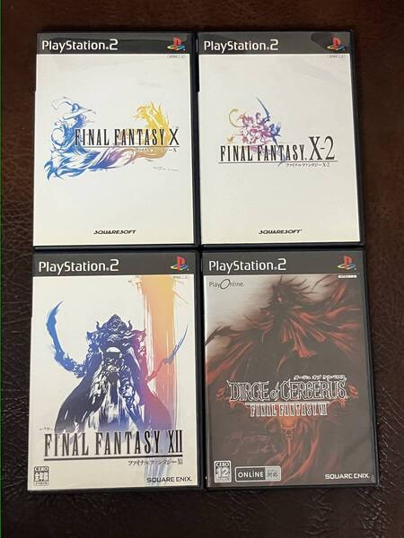 送料無料 PS2 ★ FF10 + FF10-2 + FF12 + ダージュ オブ ケルベロス DIRGE OF CERBERUS FINAL FANTASY ファイナルファンタジー 動作確認済