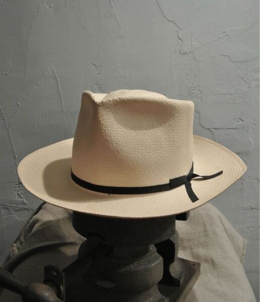 50s Vintage Stetson open road panamahat 1/4 58cm ヴィンテージ ステットソン パナマハット ウェスタン オープンロード スタイルストロー