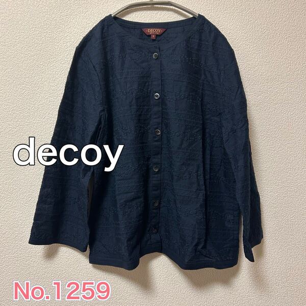 送料無料 匿名配送 decoy デコイ 刺繍ブラウス シャツ