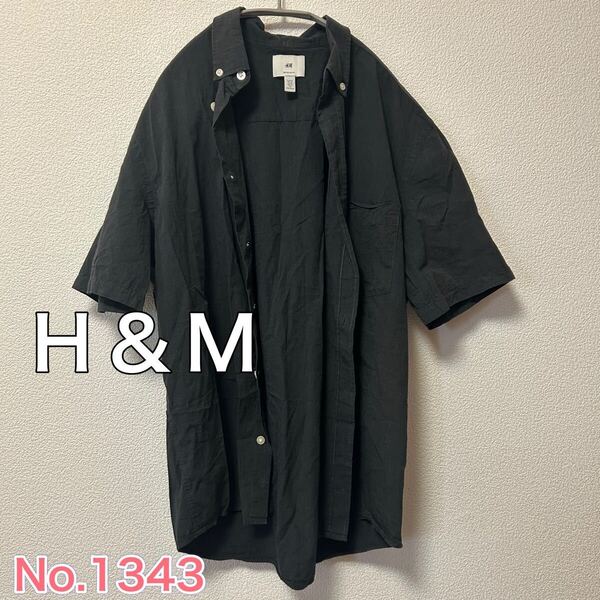 送料無料 匿名配送 H&M メンズ 半袖シャツ