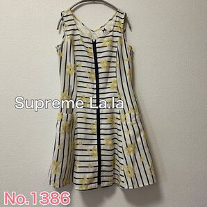 送料無料 匿名配送 Supreme La.la 前ジップ ミニワンピース