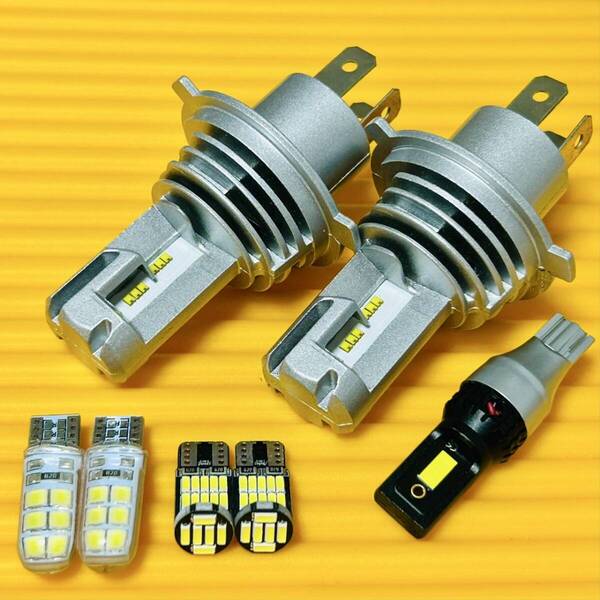 7個セット!DA63T DA16T キャリートラック 超鬼爆! H4 LED ヘッドライト ルームランプ 激光バックランプ ポジション カー用品