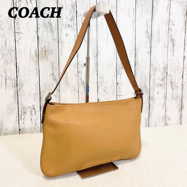 COACH コーチ オールドコーチ ワンショルダーバッグ ショルダー アクセサリーポーチ レザー 肩掛け ベージュ サコッシュ ヴィンテージ
