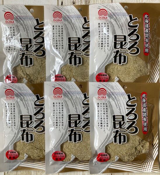 北海道 とろろ昆布 北海道産昆布100% 17g 6袋