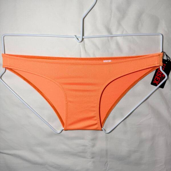La-pomme ラポーム Unisex 東レ水着ストレッチ ハギ無しシンプル フルバック ビキニ サイズ:Free オレンジ 433