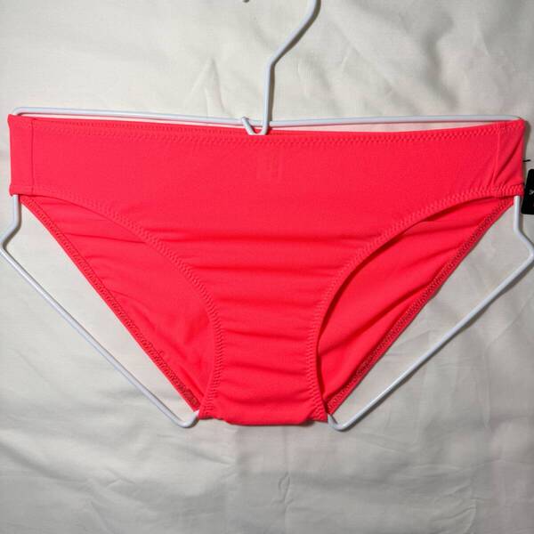 La-pomme ラポーム Unisex ハギ無し ナイロンウーリーストレッチ生地 フルバック ビキニ サイズ:M オレンジ 441