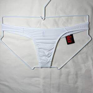 La-pomme ラポーム Unisex SSS生地 シンプル Tバックビキニ サイズ:M ホワイト 446
