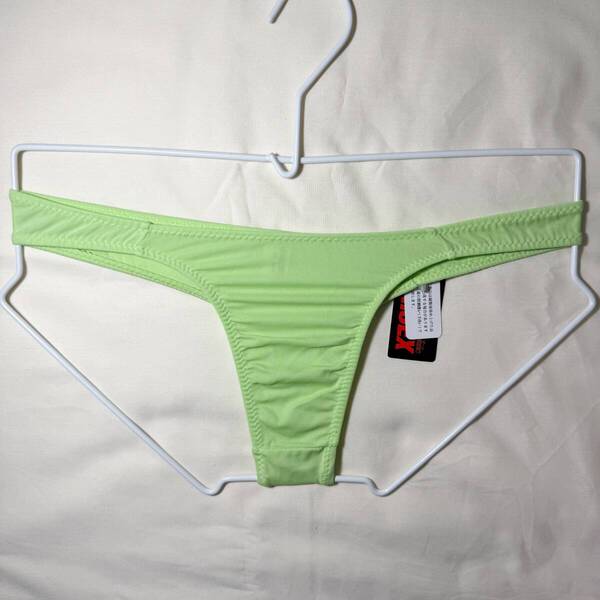 La-pomme ラポーム Unisex SSS生地 シンプル Tバックビキニ サイズ:M グリーン 447
