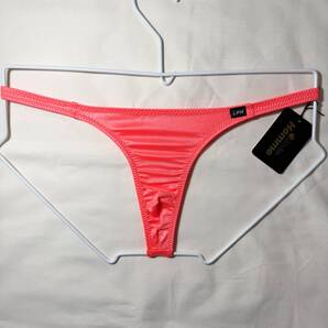 La-pomme ラポーム メンズ スーパーWET生地 タイトパターン Tバックビキニ サイズ:M オレンジ 461