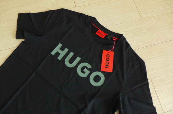 新品 送料無料 即決 国内正規品 ヒューゴボス クルーネック Tシャツ ブラック サイズM 男女兼用 極上の素材感♪