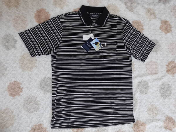 新品☆タグ付き マンシングウェア 吸汗 UV80 MUNSINGWEAR Fine Dry メッシュ メンズ 半袖ポロシャツ M