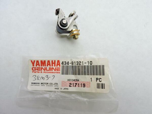 ヤマハ 日本製 コンタクトブレーカー 廃止部品 434-81321-10 同等互換 ポイント 点火時期調整 6V TY125 TY175 TY250