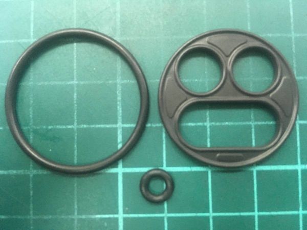 ヤマハ SDR200 2TV フューエルコック リビルトセット 負圧ダイヤフラムOリング パッキンタンク ガソリン漏れ