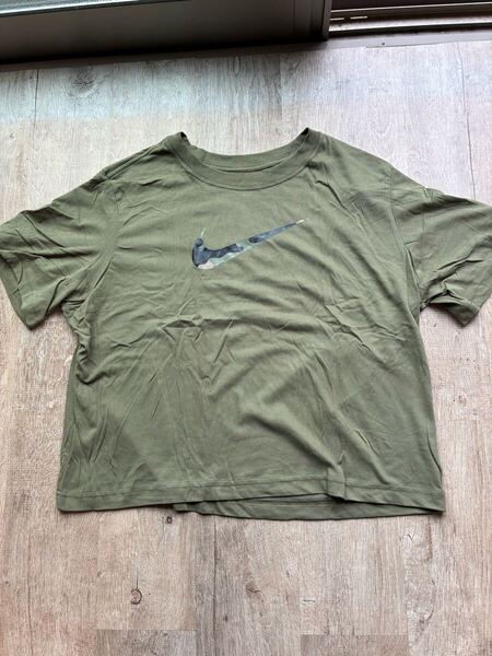 【送料無料】ナイキ NIKE Tシャツ カーキ サイズXL ランニング ジム テニス DRI-FIT