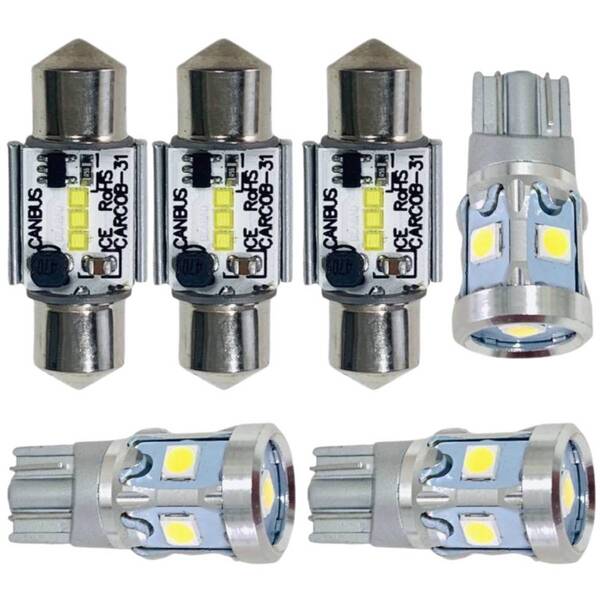 鬼爆 C26 セレナ 純正球交換用 LED ルームランプ バルブセット 室内灯 車内照明 読書灯 ウェッジ球 カスタムパーツ