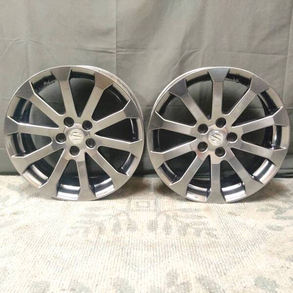 4本可 送料無料 エスクード 純正 2本セット 18×7J +45 PCD114.3 5穴/5H SUZUKI スズキ 18インチ 中古 アルミホイール 引取可 1