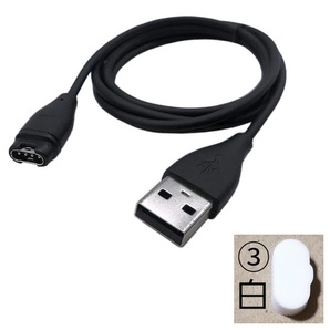 USB iA+白 GARMIN タイプB 充電器 充電 ケーブル ガーミン 245 255 265 955 965 Instinct 3 Fenix 6X 7X 8 E Approach G12 S12 S44 S62 S70