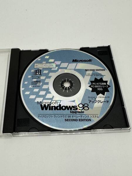 【送料込み】 Microsoft Windows 98 SE アップグレード版 PC/AT互換機、PC9800シリーズ対応
