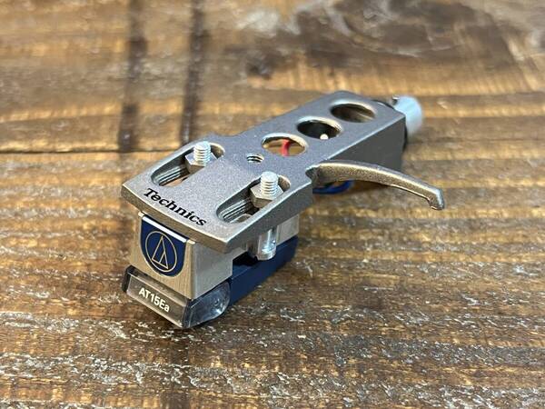 送料込 Technics テクニクス ヘッドシェル 希少シルバー カートリッジおまけAT15Ea