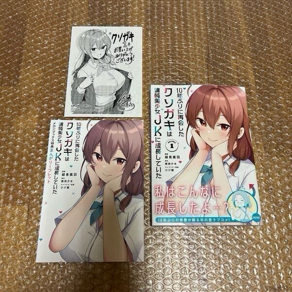 10年クソガキ 10年ぶりに再会したクソガキは清純美少女JKに成長していた 1 コミカライズ メロンブックス特典付き