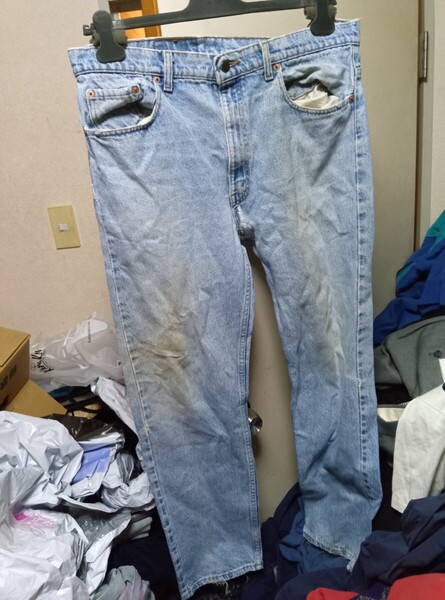 送料無料 希少 USA製 リーバイス 505 デニム パンツ ジーンズ ジーパン W38 L31 DENIM pants JEANS US 古着 ビンテージ 501 511 519 517