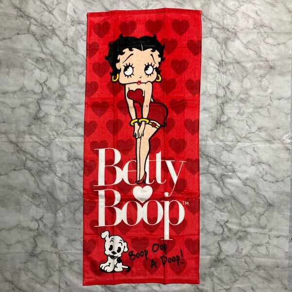 新品未使用 Betty Boop ベティブープ ベティちゃん フェイスタオル