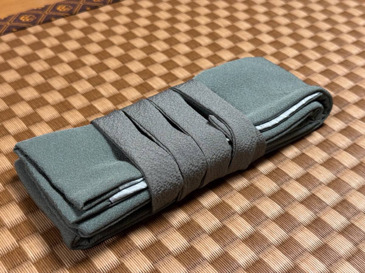 陸奥守吉行用 葵紋 豪華 金襴袋 白鞘 袋全長100cm×10㎝ ☆新品同様