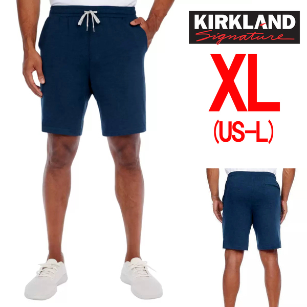 新品 XL ★ コストコ カークランドシグネチャー メンズ ラウンジ ショートパンツ ネイビー US-L ルームウェア パジャマ ストレッチ