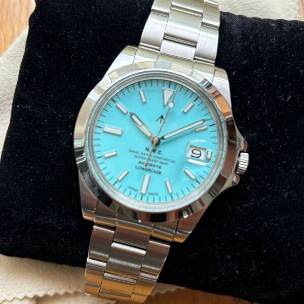 ナバルウォッチ Naval Watch Produced By LOWERCASE ターコイズブルー 自動巻き 腕時計 NAVAL WATCH FRXA010 アナログ 日本製