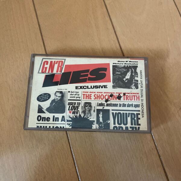 Guns N' Roses(ガンズ・アンド・ローゼズ) カセットテープ「GN'R LIES」