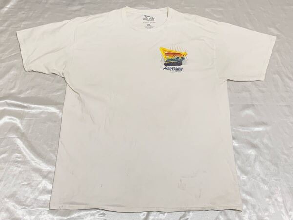 【送料無料 値下げ交渉歓迎】イナナウトバーガーIn-N-OutBurger 70周年記念限定半袖Tシャツ USA XL オフホワイト 古着アメリカ企業白ロゴ