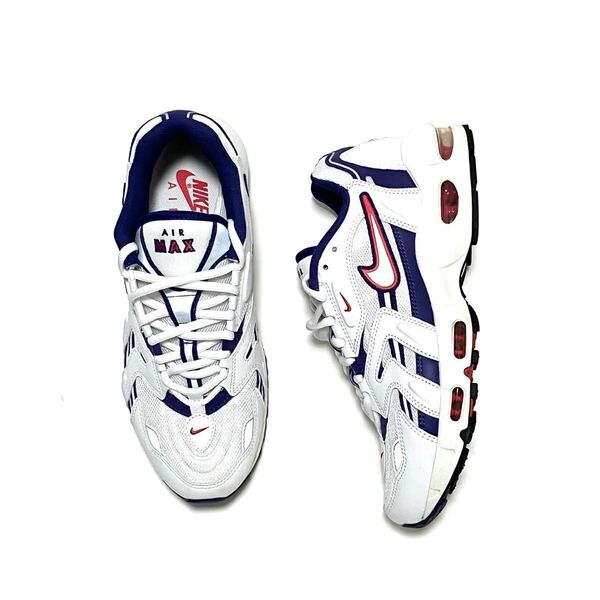 28.5cm 美品 Nike ナイキ Air Max 96II ウィメンズ レアカラー エア マックス 96 2 ホワイトxレッドxパープル スニーカー 箱付き