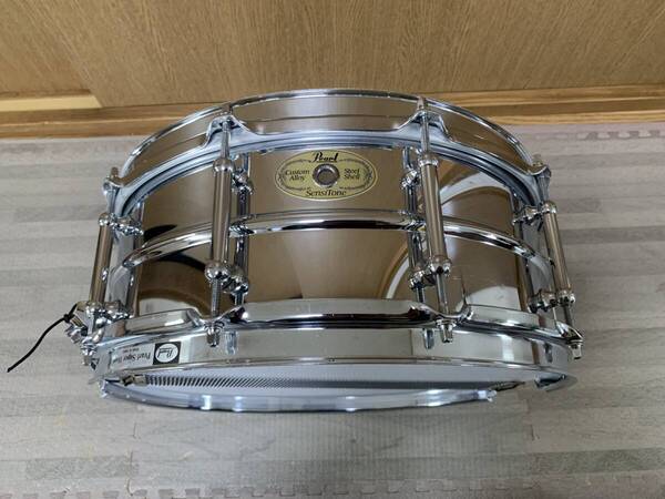送料無料 状態良 90s PEARL SensiTone Classic STEEL S-6514CL 14×5.5 パール センシトーン クラシック スチール スネア dw ドラム