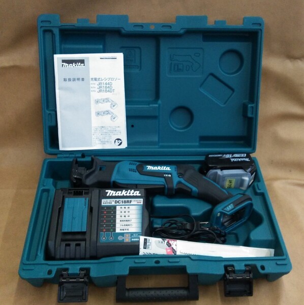 makita マキタ 18V充電式レシプロソー JR184DRGT 急速充電器 バッテリー 替刃 ケース付き 電動工具