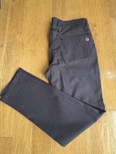 【中古】ピン PING ゴルフ 全方向ストレッチ メンズパンツ 『L 』黒
