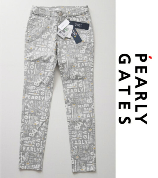 31,900円新品タグ付き【PEARLY GATES パーリーゲイツ】キャラ柄 ロングパンツ 1(w74-78) v7027
