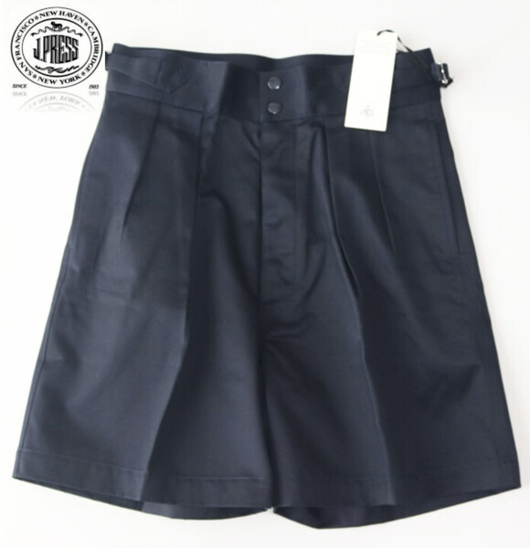 17,600円新品タグ付き【J.PRESS ジェイプレス】尾錠付き ショートパンツ 30(w76) v6893