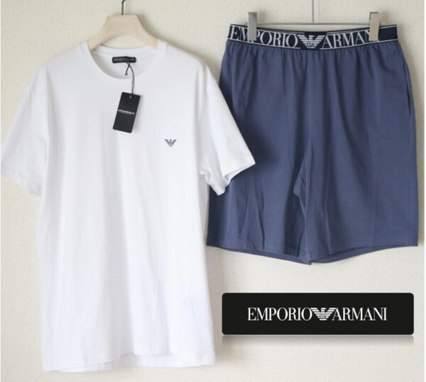新品タグ付き【エンポリオアルマーニ】上下セットアップ 半袖Tシャツ ショートパンツ M(M-L) v7055