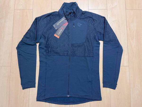 【新品・定価¥25,300-】ノローナ リンゲン アルファ 90 ジャケット メンズ S ネイビー NORRONA ポーラテック 登山 スキー アウトドア