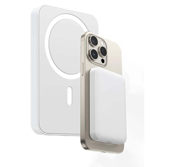 【大特価】モバイルバッテリー MagSafe 軽量 小型 大容量 10000mAh 最大20W急速充電 Type-Cポート入力/出力 PSE技術認証済(ホワイト)
