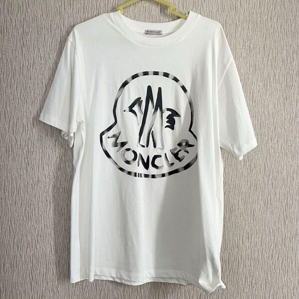新品未使用 モンクレール Tシャツ M 半袖 クルーネック ホワイト