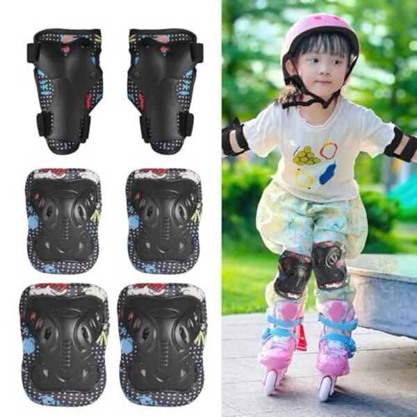 LittleSo プロテクター キッズ 6点セット 子供用 年齢目安3~12歳 自転車 スケートボード ローラースケート バイク