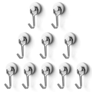 BTLIN マグネットフック 強力 ネオジム 磁石 フック 直径20mm 最大荷重能力15KG キッチン 冷蔵庫 オフィスに適用