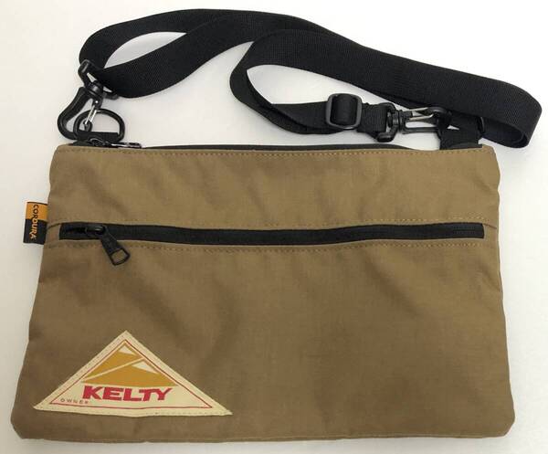 KELTY ケルティ 2505033 ショルダーバッグ サコッシュ ベージュ 良品 カーキ