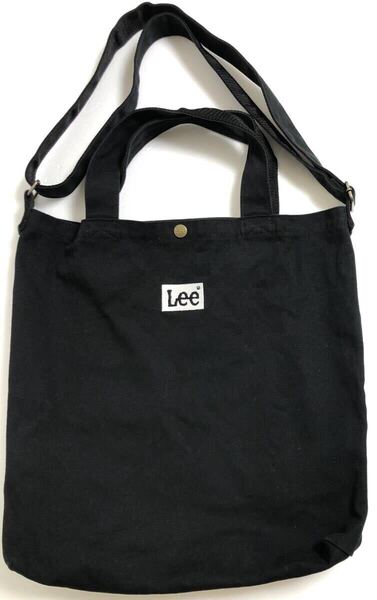 LEE リー 2505014 ショルダーバッグ トートバッグ キャンバス ブラック 黒