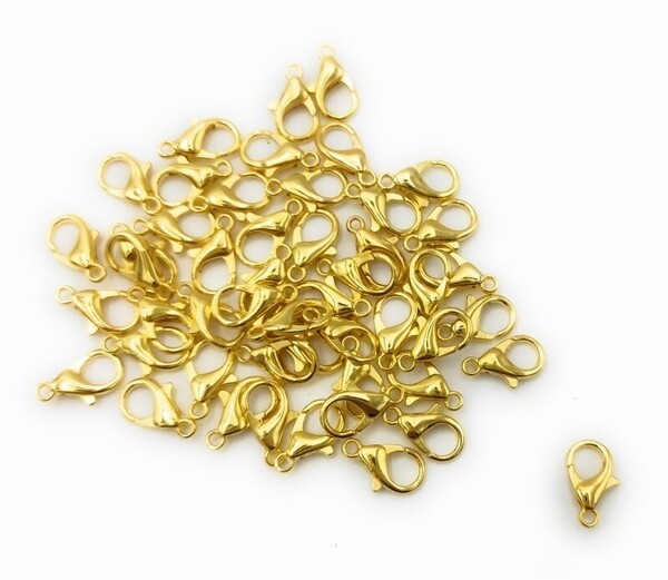 0431 カニカン ゴールドカラー 14mm 50個セット パーツ ハンドメイド DIY 送料無料