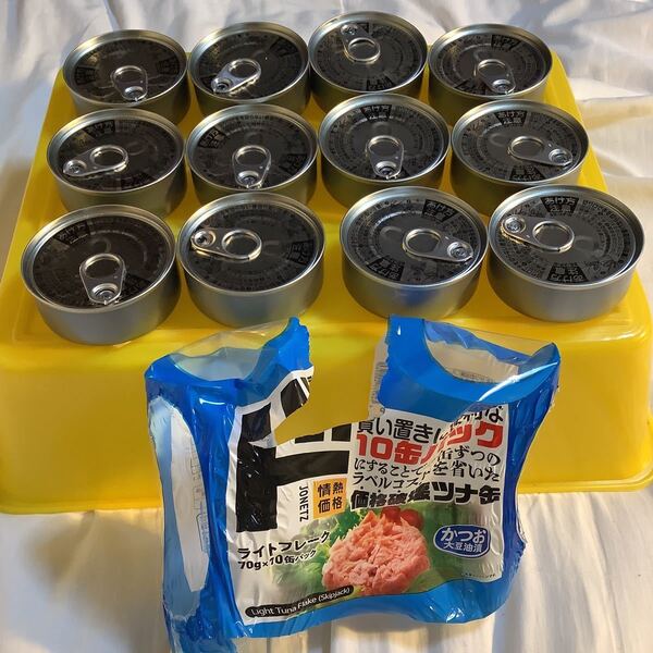 かつお油漬 ライトフレーク ツナ缶 70g 12缶 情熱価格 仕入除500円超10%オマケ パケギリ12缶出品 2028/01 緑缶と2種mixと6缶も別出