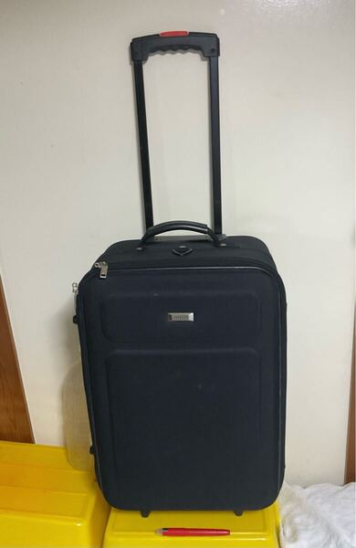 スーツケース パイロットケース B 幅36奥行22高56 ハンドル3段階調整最大床から95cm 布貼 黒 AVALLON 500円超複数10%商品オマケ 140